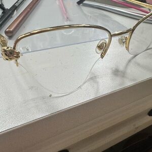 Cartier Gold Rimless Glasses